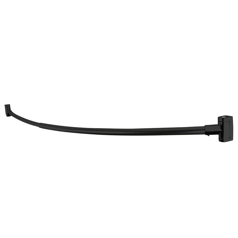 61'' Curved Shower Curtain Rod, Black