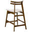Upholstered Counter Stool with Solid Wood Frame-1718404831