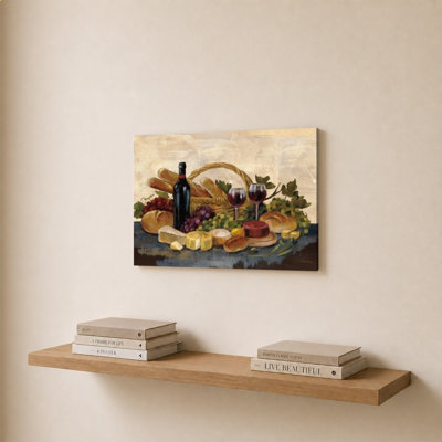 «Tuscan Evening Wine» par Silvia Vassileva, impression sur toile