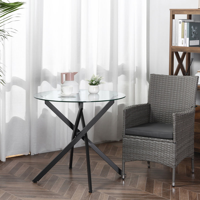 Metal Base Dining Table