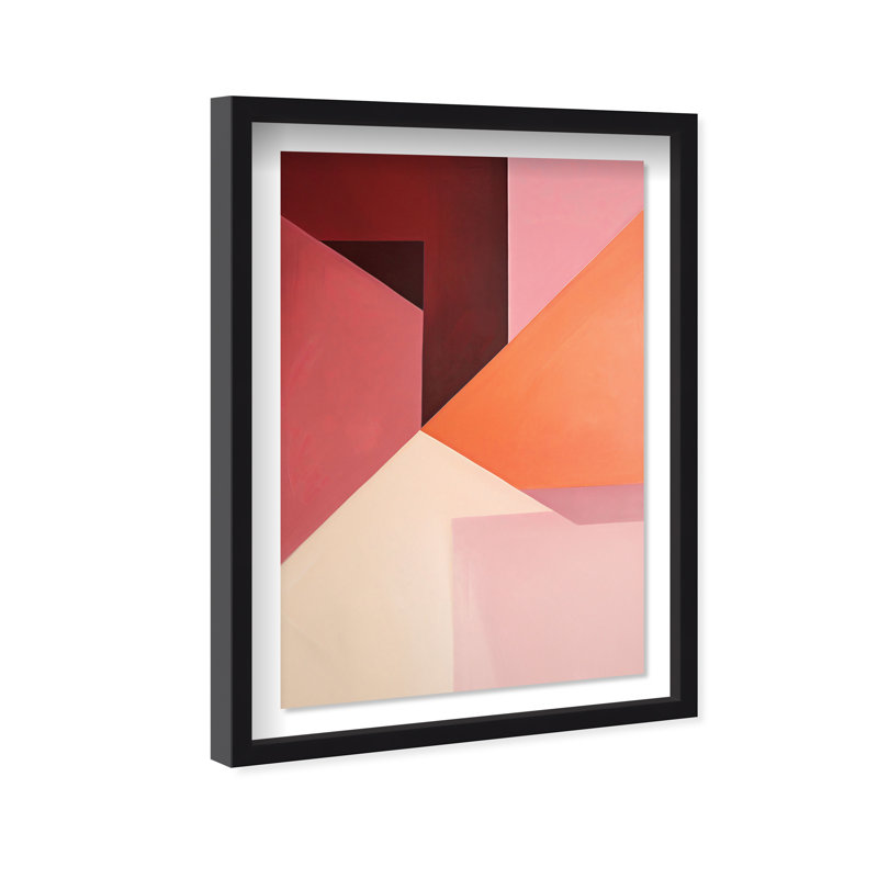 Berry Juice Shadowbox Abstract Print by Oliver Gal, Black Frame, 10 x 15, 31.5"H x 21.5"W, Black Frame