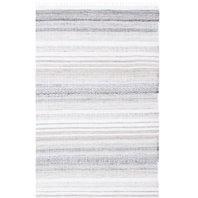 Kilim Hand Woven Performance Chevron Rug, Rectangle 5' x 8'