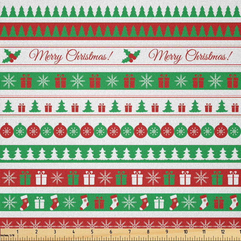 Christmas Words Ceremony Fabric