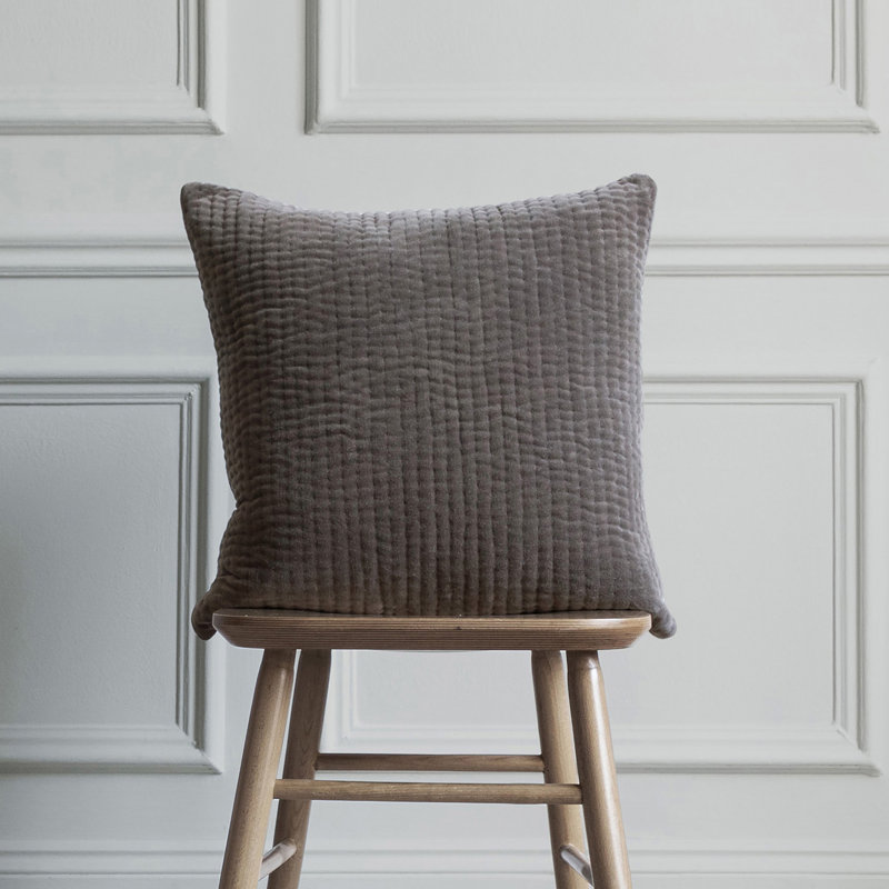 Cushion, 50cm x 50cm, Square, Grey