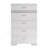 Jubi Tuxedo White High Gloss 6-Drawer Chest