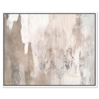 Art Remedy Muted Neutral Art Canvas Striated Texture II