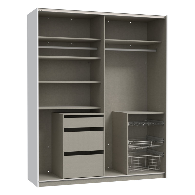 SCHACH&MATT 2 Manufactured Wood Wardrobe