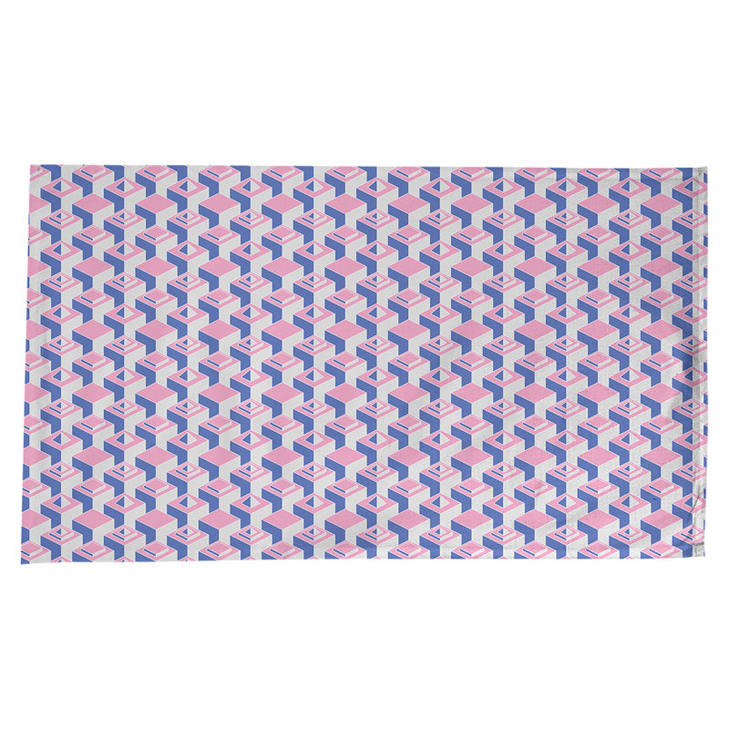 Nappe de gratte-ciels classiques, Rose/bleu