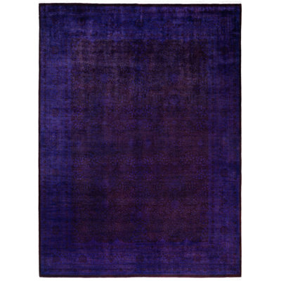 Overdyed One-of-a-Kind 9' 3" X 12' 8" Hand Knotted Area Rug