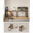 Computer Desk, Writing Desk with Storage Shelves, Home Office Desk, for Study, Industrial Style-1564440971