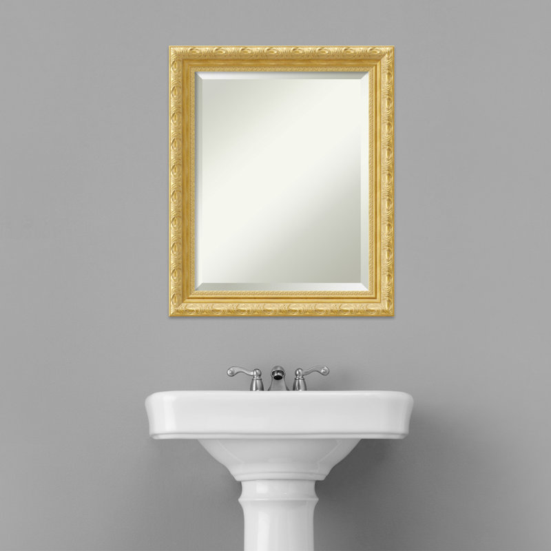 Presson Wood Flat Wall Mirror, 24" H x 20" W
