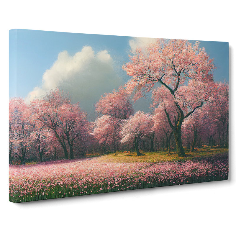 A Vivid Spring Forest - Wrapped Canvas, 40cm H x 60cm W x 3cm D