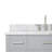 Aberdeenshire 42" Single Bathroom Vanity with Carrara White Marble Top-85364212