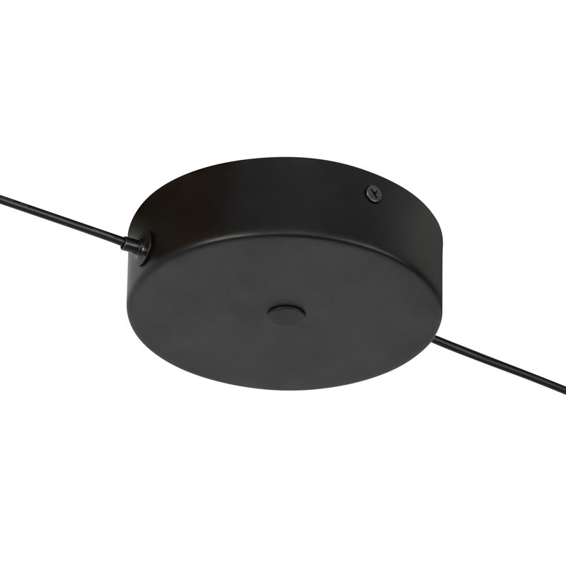 Nio 45-in Black dimmable LED Linear Pendant, Matte Black