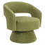Fauteuil demi-tonneau pivotant moderne et doux de 27,8 po de largeur-410737743