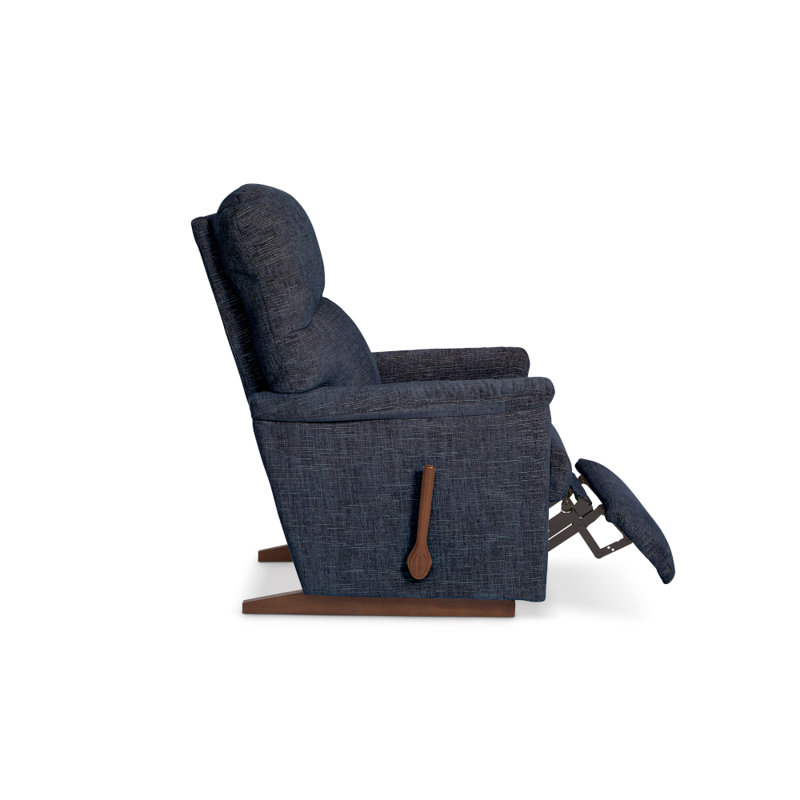 Collage Rocking Recliner, Navy,  Manual - Handle