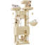 Cat Tree for Indoor Cats, 176cm Large Cat Tower, Multi-layer Scratching Post with 3 Platforms, 2 Caves, 7 Sisal Posts, Hammock, Pompoms, Heavy-Duty for Multi-Cat Homes-161839089