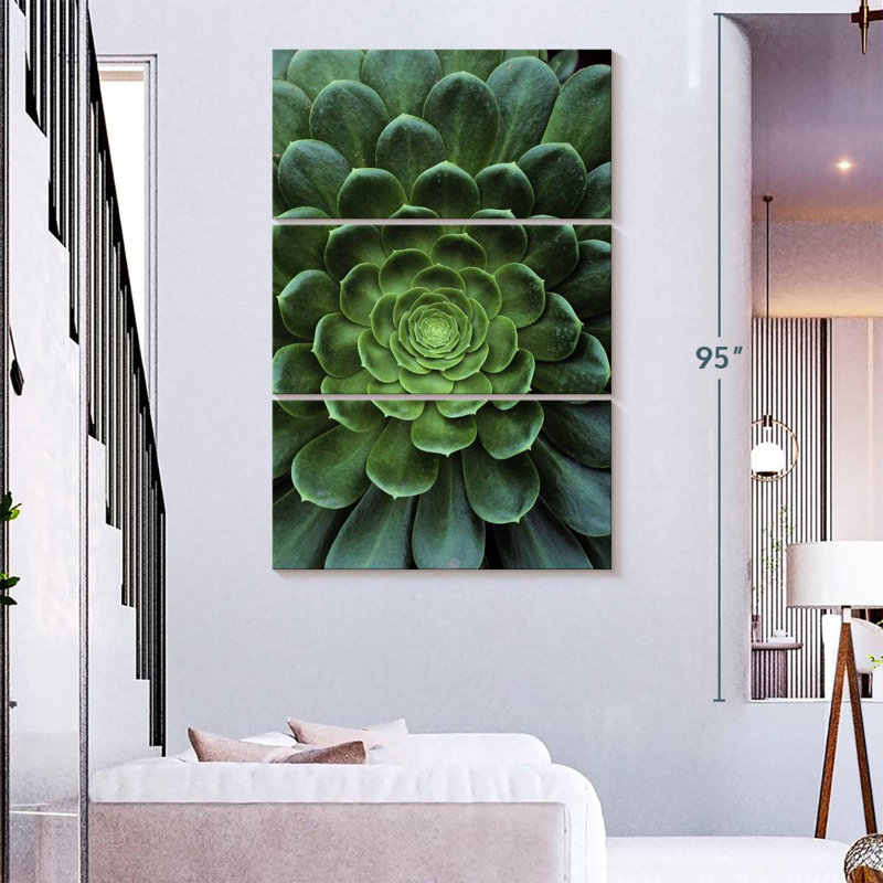 Harnek Flowerlike Succulent, 32" H x 20" W