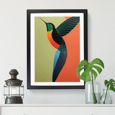 Braefell Hummingbird Minimalism - Picture Frame Print