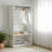 32" White Wood Walk-In Closet With One Rod