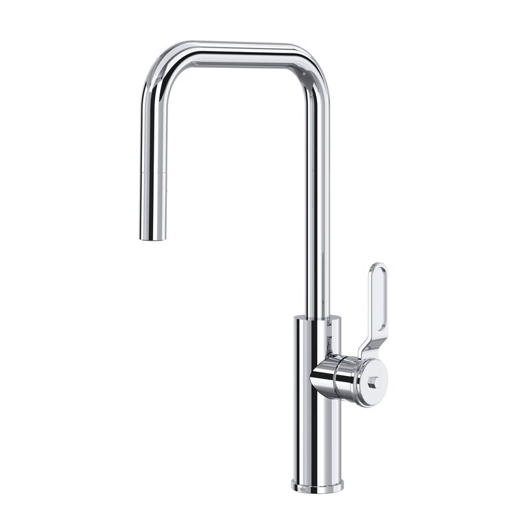 Myrina Pull Out Single Handle Kitchen Faucet with Accessories