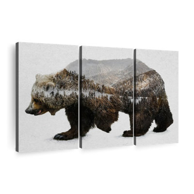 " The Kodiak Brown Bear " 3 - Pieces