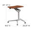 Mobile Sit-Down, Stand-Up Ergonomic Computer Desk-1030599078