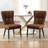 35.8'' H Faux Leather Upholstered Metal Side Chair-1332401709