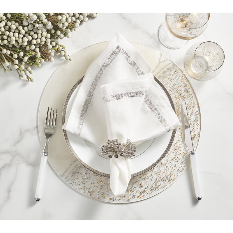 Dazzle Napkin Ring, Smoke