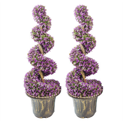 Faux Topiary in Planter