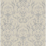 Ornamenta 2 Intricate Damask 33' L x 21" W Embossed Wallpaper Roll