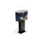 Lampe de table Deco Floral Noir avec abat-jour imprimé