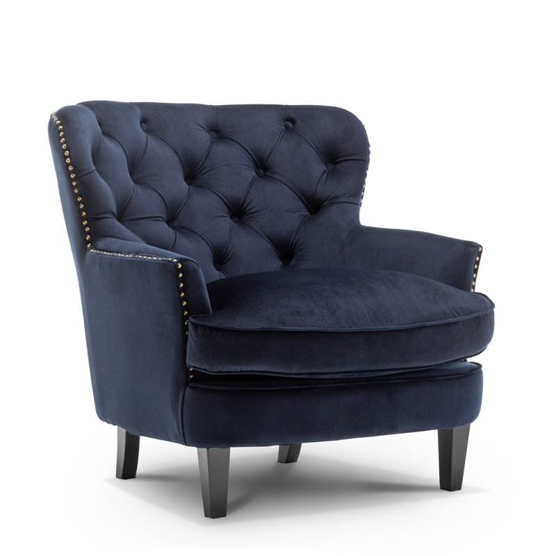 Higgenbotham Armchair, Navy Blue