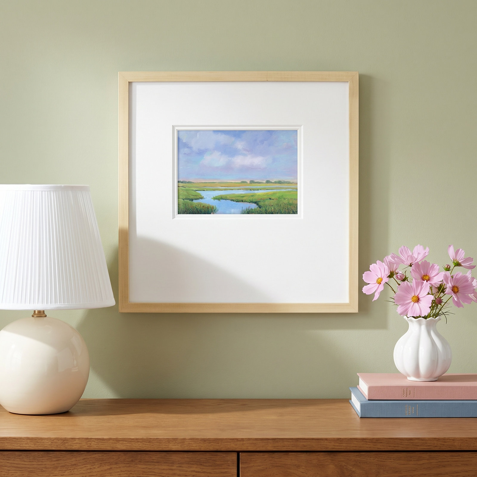 Summer Marsh II Print, 17" H x 17" W x 1.25" D