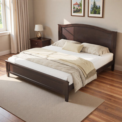 Platform Bed With Curved Headboard