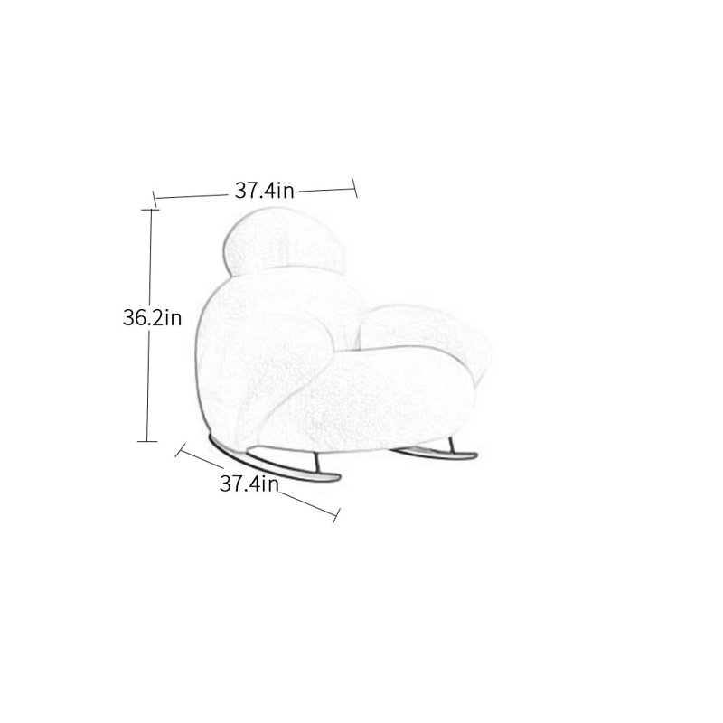 Chaise berçante Raiyana