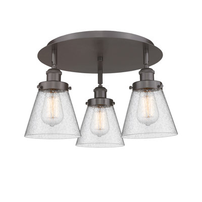 Plafonnier encastré 3 lumières Cone