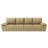 97 inch Modular Sectional Sofa Set, Extra Large L Shaped Couch with Reversible Chaise Modular Convertible Sectional Couch, Couches for Living Room Bedroom Lounge Office, Leather, Mustard Gold-1380357779-1346255406-1346255393