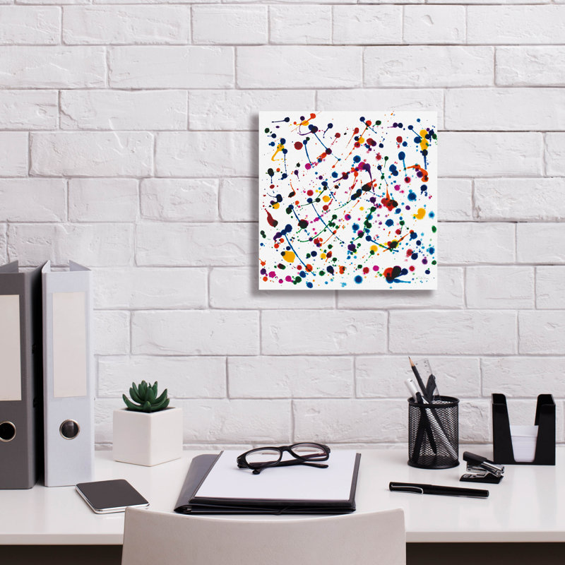 «Party Lights» par Piper Rhue, art mural sur toile, H 12 po x l 12 po x P 0,75 po
