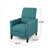Pushback Recliner Chair With Side Pocket, Fabric Armchair Push Back Recliner With Rivet Decoration, Accent Chair For Living Room, Bedroom-184923134