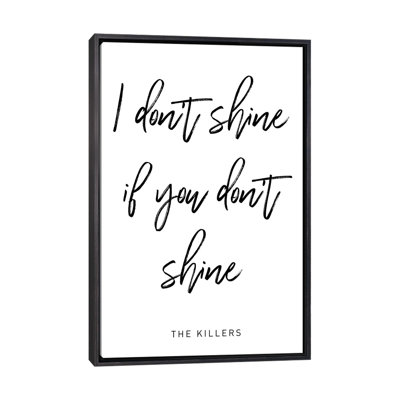 "Shine Killers", reproduction d’art textuel
