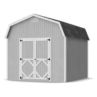 Classic Gambrel Outdoor Wood Storage Barn with 6 ft. Sidewalls