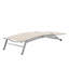 Chaise longue simple inclinable en métal sans accoudoirs de 77,5 po Cand-1291493529-1291493530