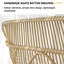 Banc rembourré en coton et lin Breeley