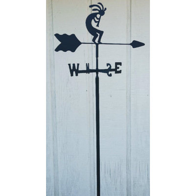 Girouette de kokopeli à fixation pour jardin