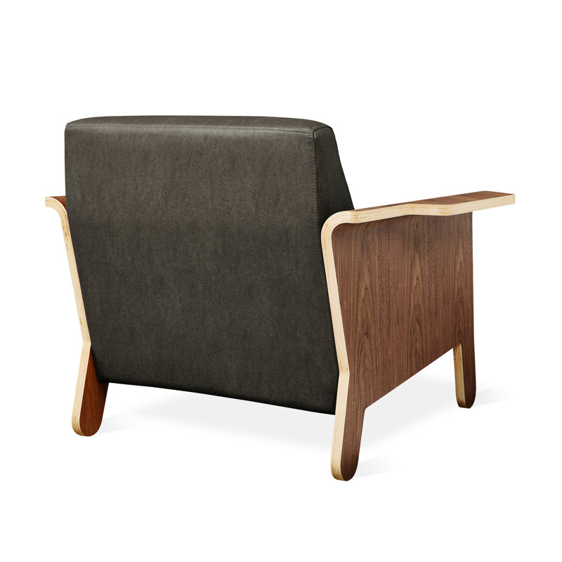 Chaise Lodge, Vegan Appleskin Leather Licorice