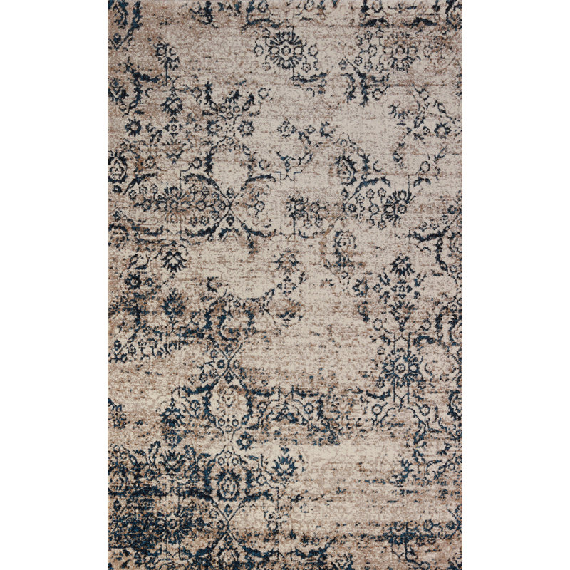Transitional Oriental Area Rug 5x8