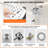 Single-Handle 9-Spray Wall Mount Handheld Shower Head Spray Shower Faucet 1.8 GPM In Polished Chrome (Valve Included)