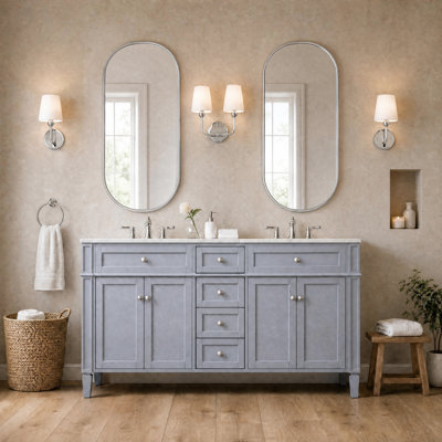 Ensemble de meuble-lavabo double 60 "Rivers