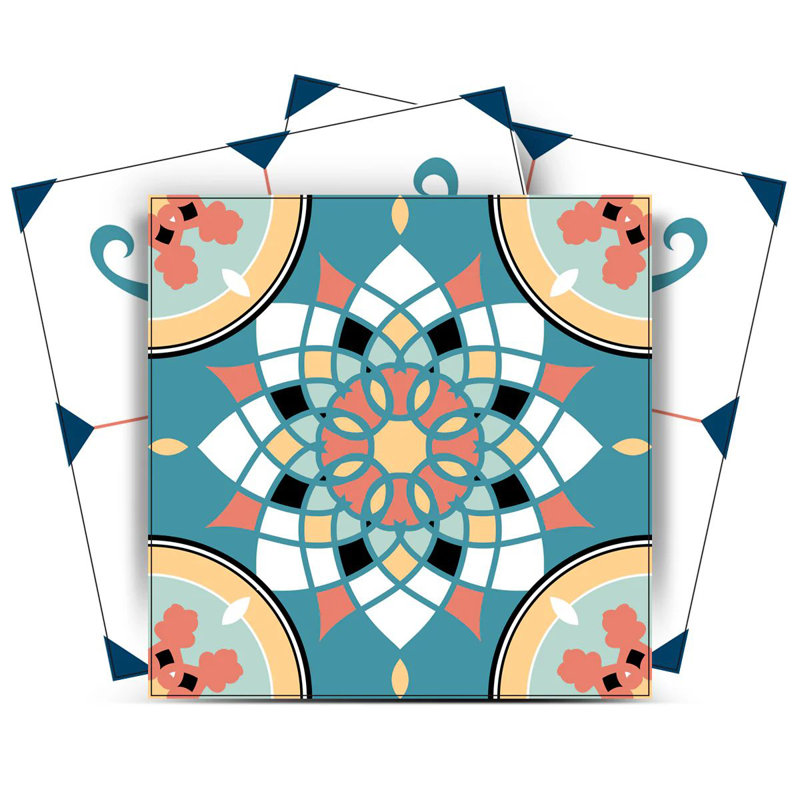 Carrelage mosaïque auto-adhésif en vinyle 6 po x 6 po (ensemble de 24)